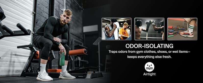 Black Voyage Reusable Vacuum Compression Travel Bag for Carry-On Suitcase and Backpack, Recycled IP67 Waterproof Space Saver Vacpack (2-Pack, 18L - Pump Included)