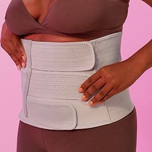 Adjustable Compression Wrap, After Birth Brace, Abdominal Support Band, 9 Inch High, Breathable Frida Mom Belly Binder for Natural & C-Section Postpartum Recovery, 9" High B09QRHY95G