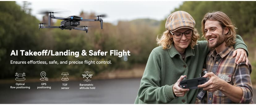 Ruko U11MINI 4K (RC3), Professional 8K Drone with 5.5" Touchcreen, Drones with camera for Adults 4K Video, 3-Axis Gimbal, 20000ft FPV Transmission, Under 249g FAA Exempt, Beginner (64-Min Flight)