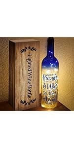 Christmas Gifts for Women - Best Friends Gifts 2025 - Wine Bottle Lights with Cork - Light Up Lamp Decor for Home Decorations - Birthday Friendship Unique Gift for Womens Men Sister Girls Boys Adults