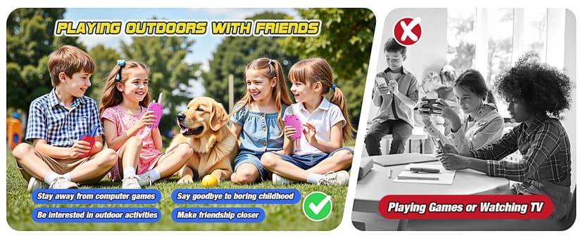 Cool Walkie Talkies for Boys Kids: Gifts Toys for 3 4 5 6 7 8 Year Old Boys Ages 5-7 Kids Walkie Talkies 2 Pack Outdoor Hiking Toy Age 3-8 Year Old Boy Girl Christmas Birthday Gifts Stocking Stuffers