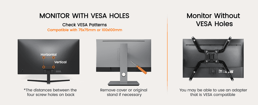 ErGear Single Monitor Arm, Fully Adjustable Monitor Mount for 13–34 Inch Screens, Fast Install Computer Monitor Stand with Tool-Free VESA Mount, Cable Management, Holds 19.8 lbs, Max VESA 100x100mm
