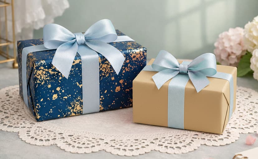 MAYPLUSS Navy Blue Wrapping Paper Roll, Reversible Gold gift Wrap with 3D Snowflake for Mens Boys Birthday Gift Wrap Graduation Fathers Day Anniversary Engagement 17 Inch x 16.5 Feet B0GHYHRJNY