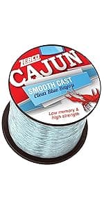 Zebco Cajun Line Smooth Cast Fishing Line, Low Vis Ragin' Red