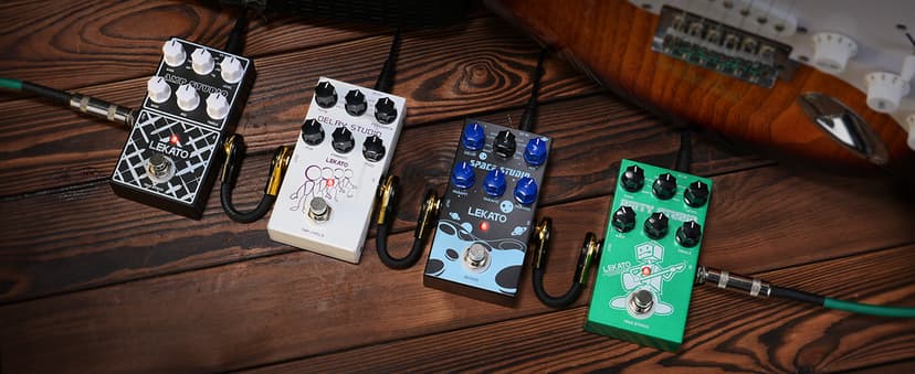 LEKATO Amp Simulator Guitar Effect Pedal with True Bypass Clean to Overdrive for Electric Guitar Bypass (EP-01)