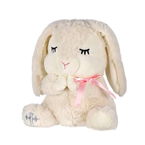 Baptism Gifts for Girls, Baby Dedication Gift, Christening Gifts for Baby Girls, Baptism Gifts Set Include 7'' Plush Bunny and Let's Pray Book in Keepsake Box.