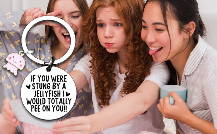 Funny Birthday Gifts For Women Best Friend Keychain Friendship Gifts For Female Friends Unique Christmas Birthday