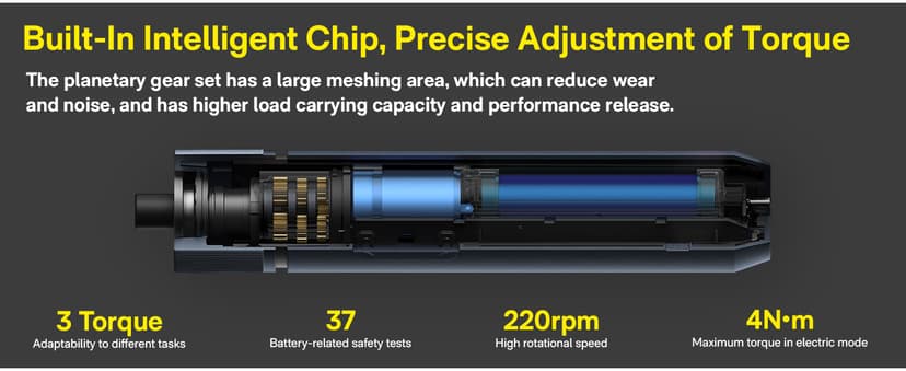 1/4'' Hex, Magnetic Lid, 1500mAh Rechargeable, LED Light, Ideal for Furniture Assembly, Home Improvement, and Garage Projects HOTO 25-Piece Upgraded Electric Screwdriver Kit, Cordless Screwdriver B0BLMQ8BXB