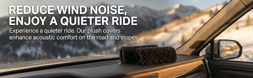 Helmet Wind Noise Reducer – Motorcycle Ear Plugs Alternative for Ear Wind Protection & Noise Blocker, Fits Bike & Motorcycle Helmets