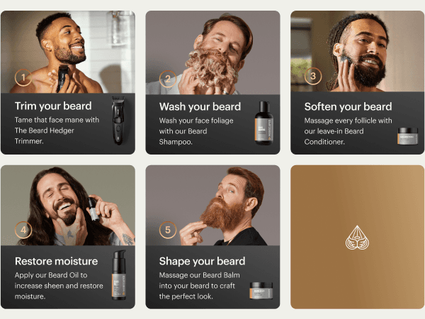 MANSCAPED MANSCAPED® The Beard Hedger® Premium Men's Beard Trimmer, 20 Length Adjustable Blade Wheel, Stainless Steel T-Blade for Precision Facial Hair Trimming, Cordless Waterproof Wet/Dry Clipper