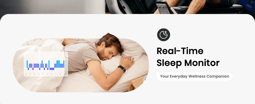 Smart Bracelet, Health Fitness & Activity Tracker with All-Day Continuous Heart Rate/Blood Pressure Monitor, Sleep Tracker, 170+ Sport Modes, 60 Day Battery & Free App, IP68 Smart Band for Android IOS