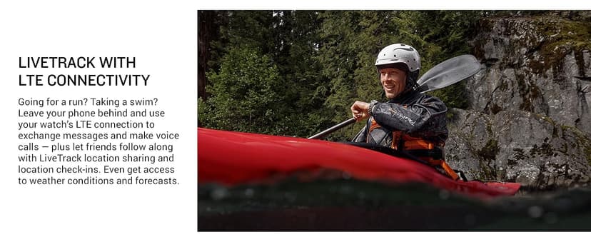 Garmin fēnix® 8 Pro, 51mm, AMOLED Display, Premium Connected Multisport GPS Smartwatch, inReach® Technology, Sapphire, Titanium with Graphite/Black Silicone Band