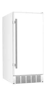 EdgeStar IB250 15 Inch Wide 20 Lbs. Capacity Free Standing and Undercounter Ice Maker with 25 Lbs. Daily Ice Production - Stainless Steel