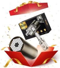 Stocking Stuffers for Men Adults Tools, Super Universal Socket Gifts for Men Grip Socket Set with Power Drill Adapter, Cool Gadgets Christmas Gift for Dad Men Husband Boyfriend Him Who Have Everything