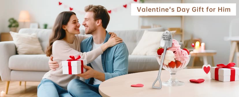 Fathers Day Husband Gifts from Wife - Funny Father's Day for Him Dad Daddy Grandpa Boyfriend Anniversary Birthday Gifts for Men, To My Husband Lover I Love You Gift Husband's Ice Cream Shovel