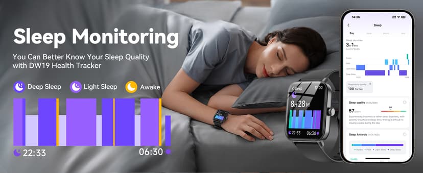 Smart Watches for Women/Men, Smart Watch for Android Phones and iPhone Compatible, Alexa Built-in, 1.8" Fitness Watches for Women, IP68 Waterproof /Bluetooth Call, Heart Rate/Sleep Monitor, Black