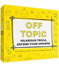 OFF TOPIC Party Game for Adults - Fun Adult Board Games for Groups of 2-8 Players - Hilarious Game Night Card Game for Friends, Family & More