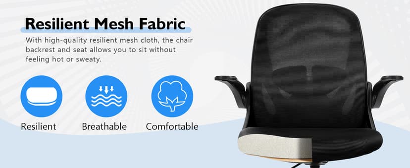 Primy Drafting Chair Tall Office Chair with Flip-up Armrests Executive Ergonomic Computer Standing Desk Chair with Lumbar Support and Adjustable Footrest Ring (Black)