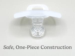 Breathe Baby Pacifier – Patented Design for Natural Oral & Facial Development - BPA-Free, Latex-Free, Pediatrician Developed - Dishwasher Safe 2 Pack (Stage 1: 0-3 Months)