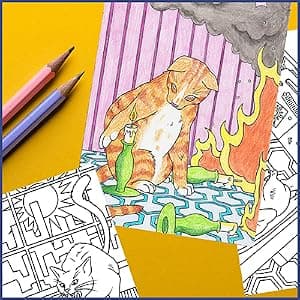 Cats Being Dicks: A funny adult coloring book for cat lovers B0B2TF66ST