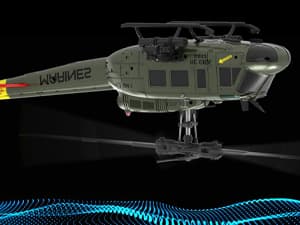 RC ERA C032 UH-1 Huey Helicopter - Remote Control Helicopters for Adult, 1/48 Sacle 2.4G 6CH Gyro Stabilized Aircraft with Altitude Hold & Optical Flow,3D Stunt Drone (Yellow)