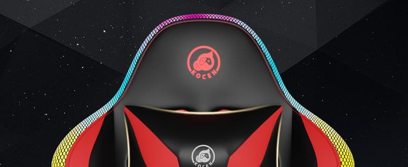 Gaming Chairs for Adults Tall and Kids,Lumbar Support,LED Lights,High Back Reclining Computer Chair with Headrest (Black+Blue)