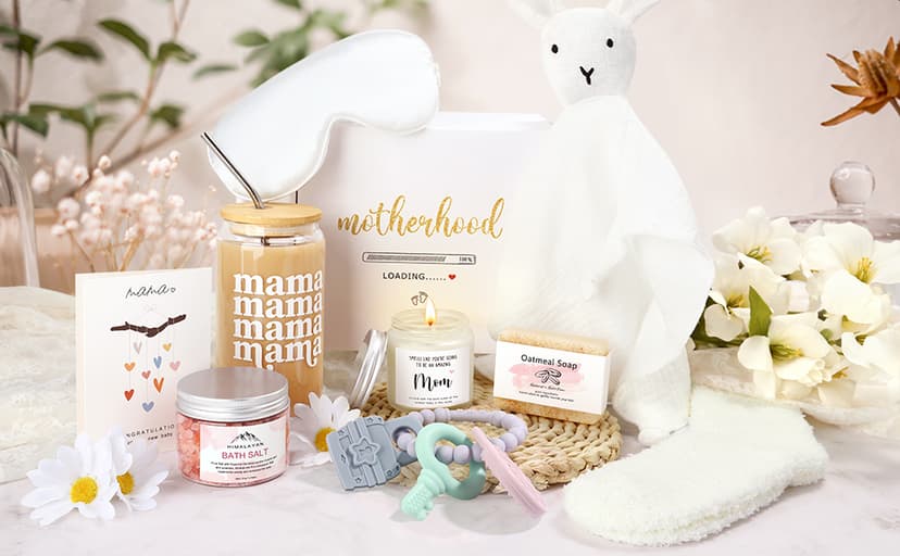 New Mom Care Package After Baby New Mom Gift Basket New Mom Gifts for Women After Birth Postpartum Gifts for Mom Baby Shower Gifts for Mom Cool Gifts for New Mom First Time Mom Gifts New Mom Gift Set
