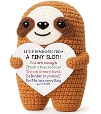 MBL Christmas Stocking Stuffers for Women - Emotional Positive Inspirational Support Small Funny Gag Crochet Duck Pickle Birthday Xmas for Men for Coworker Boss Colleges Her Him Friend