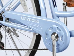 26 Inch Beach Cruiser Bike for Women, Hybrid Womens Bike with 7 Speed, Adjustable Seat, Lightweight Women Beach Cruiser Bike with Anti-Skid Tires, V-Brakes