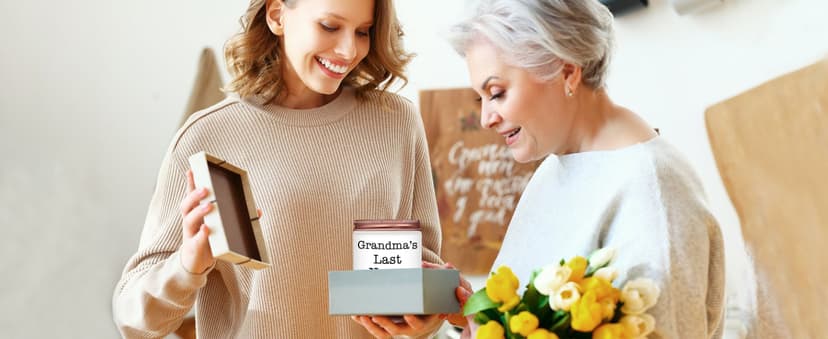Homsolver Gifts for Grandma from Granddaughter Grandson, Christmas, Birthday, Mother and Grandparents Day, Lavender Scented Candles, Grandma’s Last Nerve