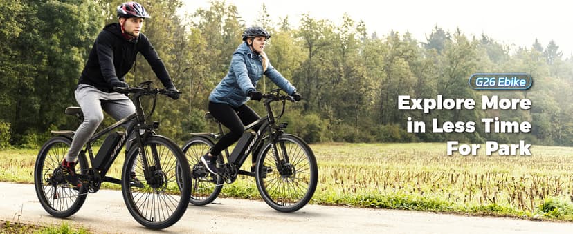 Electric Bike for Adults, 1500W Peak Mountain Ebike with 25 MPH, 65 Miles Range, 7 Speeds, 48V 10Ah Removable Battery 26" Ebike for Commute