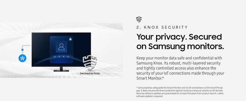 Samsung 43” Smart Monitor M7 (M70F) 4K UHD Display, Samsung Vision AI, Smart TV Apps, Gaming Hub, USB-C, HDMI and USB-A, Black, LS43FM702UNXZA, 2025