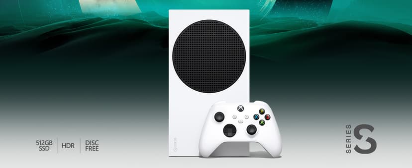 Xbox Series S - All Digital Gaming Console - 512GB SSD - Includes Xbox Wireless Controller - 120FPS - Robot White