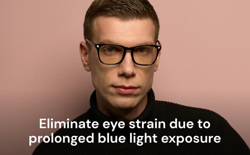 Gaoye Transparent, Clear Blue Light Glasses for Computer & Gaming - Anti UV Ray Lenses, Scratch-Resistant & Comfort Fit