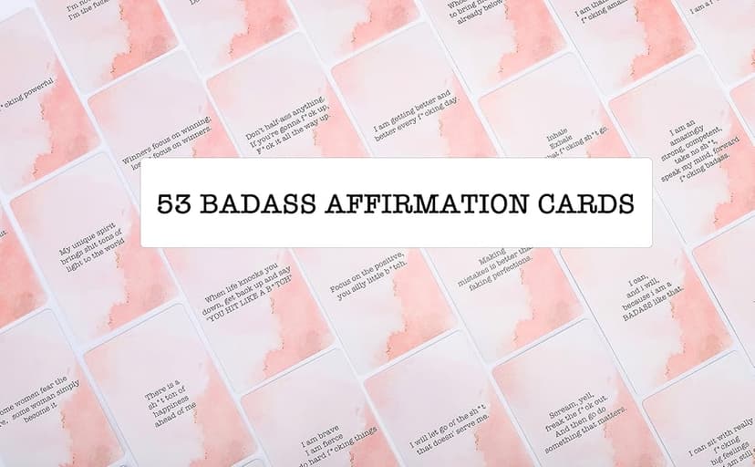 Badass Affirmation Cards - Daily Motivational and Inspirational Cards for Women
