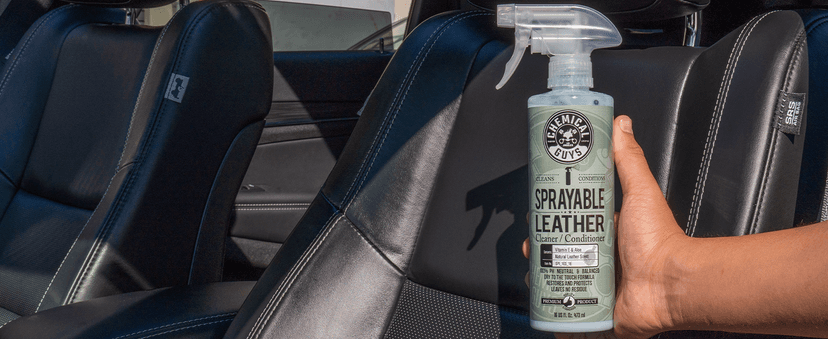 Chemical Guys Sprayable Leather Cleaner and Conditioner in One - Cleans, Conditions, and Protects Leather, Vinyl, Faux & More, Safe for Cars, Furniture & Apparel - 16 oz