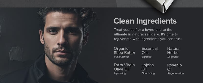 Natural self-care gift box with handcrafted grooming essentials to help him relax, recharge, and look his best. ZAAINA Men's Self Care Gift Box | Relaxation Grooming Gift Set B0CS2T3955