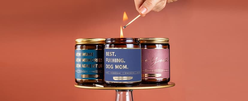 Best Dog Mom Funny Scented Candle - Dog Mom Gifts for Women for Birthday Christmas Mothers Day Thanksgiving - Birthday Gift from Dogs, Fur Mama Gift Ideas, Animal Decor - Pet Lovers Candle