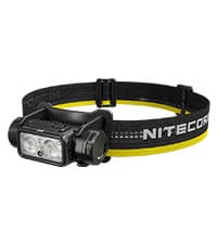 Nitecore HC65 UHE Headlamp, 2000 Lumen Max Heavy Duty Metal, USB-C Rechargeable with White, Red, and Reading Lights for Camping, Hiking, Hunting, and Industrial Works (Black)