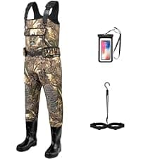 Trudave Chest Waders for Men & Women Waterproof,Fishing Neoprene Waders,Hunting Waders with Boots