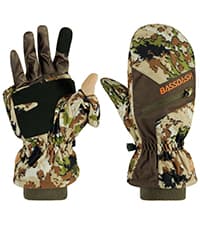BASSDASH Men’s Insulated Mittens Winter Camo Hunting Gloves Water Resistant for Cold Weather Outdoor Activities HG04M