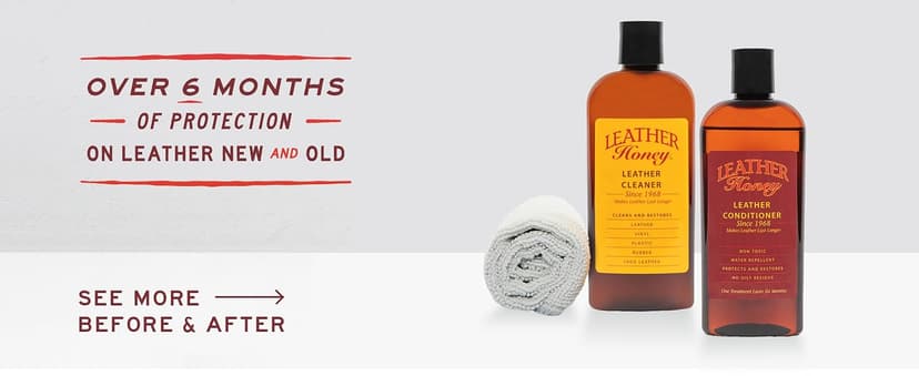 Leather Honey Leather Conditioner, Since 1968. for All Leather Items Including Auto, Furniture, Shoes, Purses and Tack. Non-Toxic and Made in The USA / 8 Fl Oz (Pack of 1)