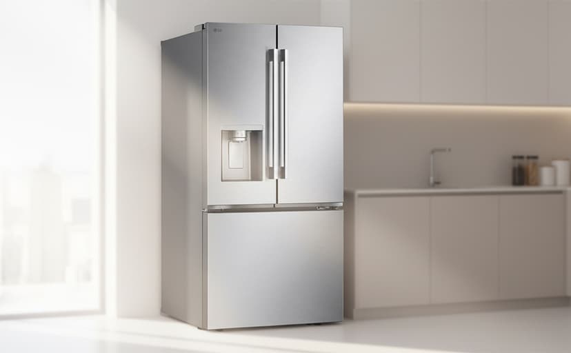 LG LF25H6330S 24.5 cu ft French Door Refrigerator – External Water & Ice Dispenser, White
