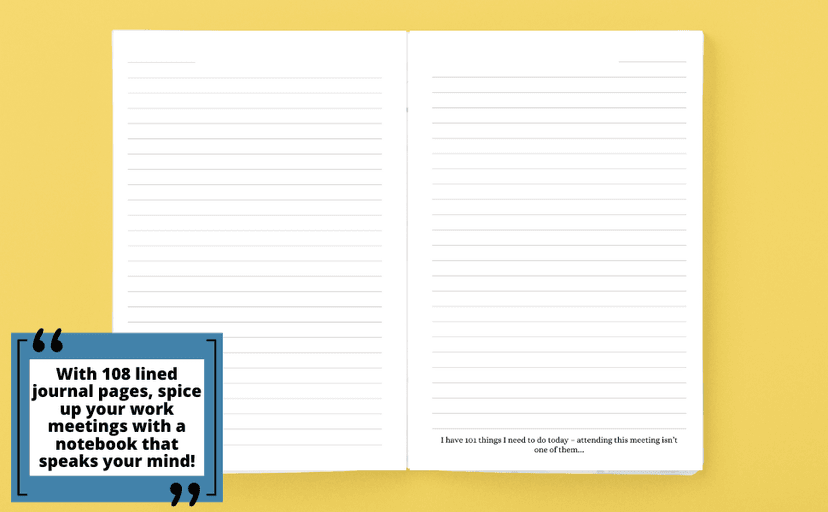 Things I Can't Say Out Loud In Meetings: Funny Notebook for Work, Gag Gift, Boss, Office, Secret Santa Gift for Coworker (Lined Journal with Quotes)