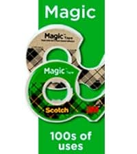 Scotch Magic Tape, Invisible, Home Office Supplies and Back to School Supplies for College and Classrooms, 6 Rolls with Dispensers