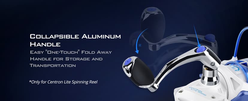 KastKing Centron & Centron Lite Spinning Reels, Size 500 is Perfect for Ice Fishing, Up to 17.5 Max Drag, 5.2:1 Gear Ratio, Ultra Smooth Powerful, CNC Aluminum Spool, 9+1 BB Light Weight