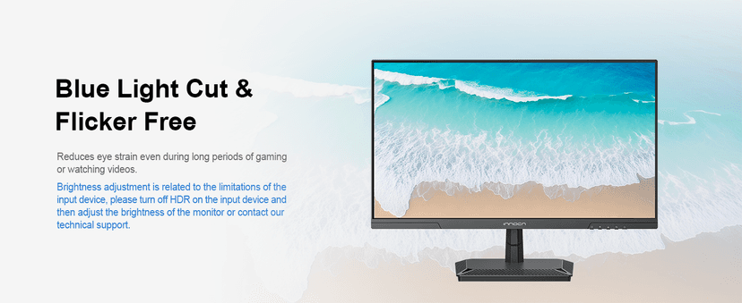 INNOCN 24.5" Monitor 1440P 240Hz QHD 2K PC Desktop Gaming Screen Fast IPS HDMI 2.1 Display, DisplayPort, Built-in Speaker, 25G2S