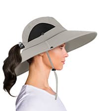 Leotruny Super Wide Brim Bucket Hat UPF50+ Waterproof Sun Hat for Fishing Hiking Camping