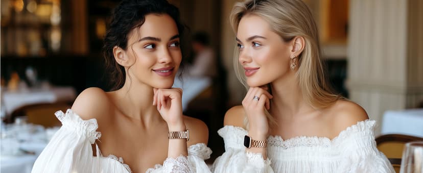 Metal Band Compatible with Apple Watch Band 42mm(Series 11 10) 41mm(Series 9 8 7) 40mm(Series 6 5 4 SE3/2/1) 38mm(Series 3 2 1), Dressy Stainless Steel iWatch Strap for Women