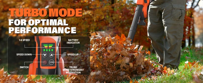 MAXLANDER Cordless Leaf Blower & Vacuum with Bag, 3-in-1 Brushless Battery Powered Leaf Vacuum Mulcher 40V 170MPH 360CFM 5 Speeds Leaf Blowers for Lawn Care 2x4.0Ah Battery & Charger Included